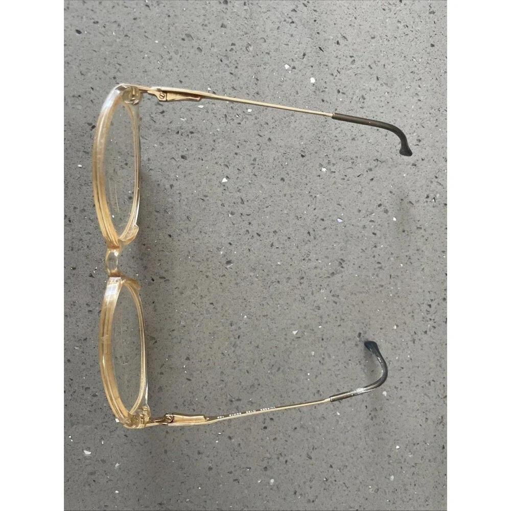 Luxottica Eyeglasses Frames ONLY LU4282 C123 Gold Clear Full Rim 55-15-135 Italy